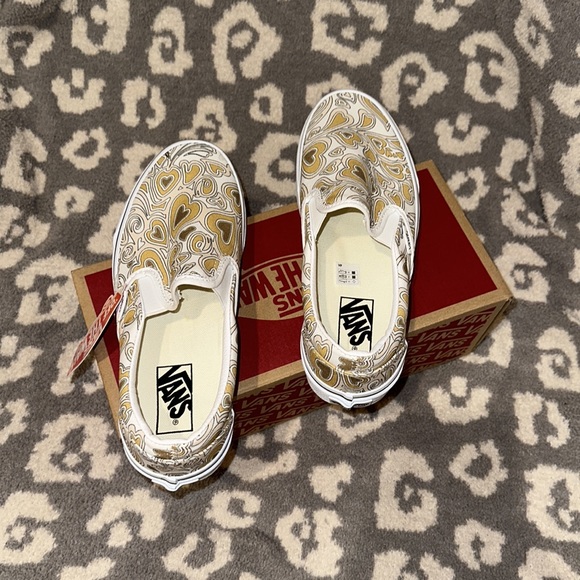 Vans Classic Slip-On Project X Trippy Hearts Multi/White Sneakers New - Picture 11 of 17